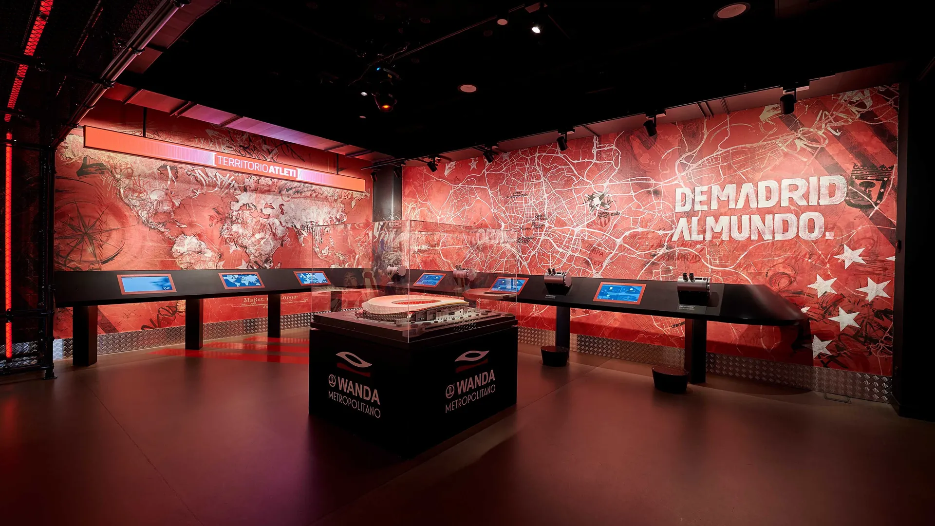 Experiencia Inmersiva y Pintura mural para el Atlético de Madrid Museo, 2019