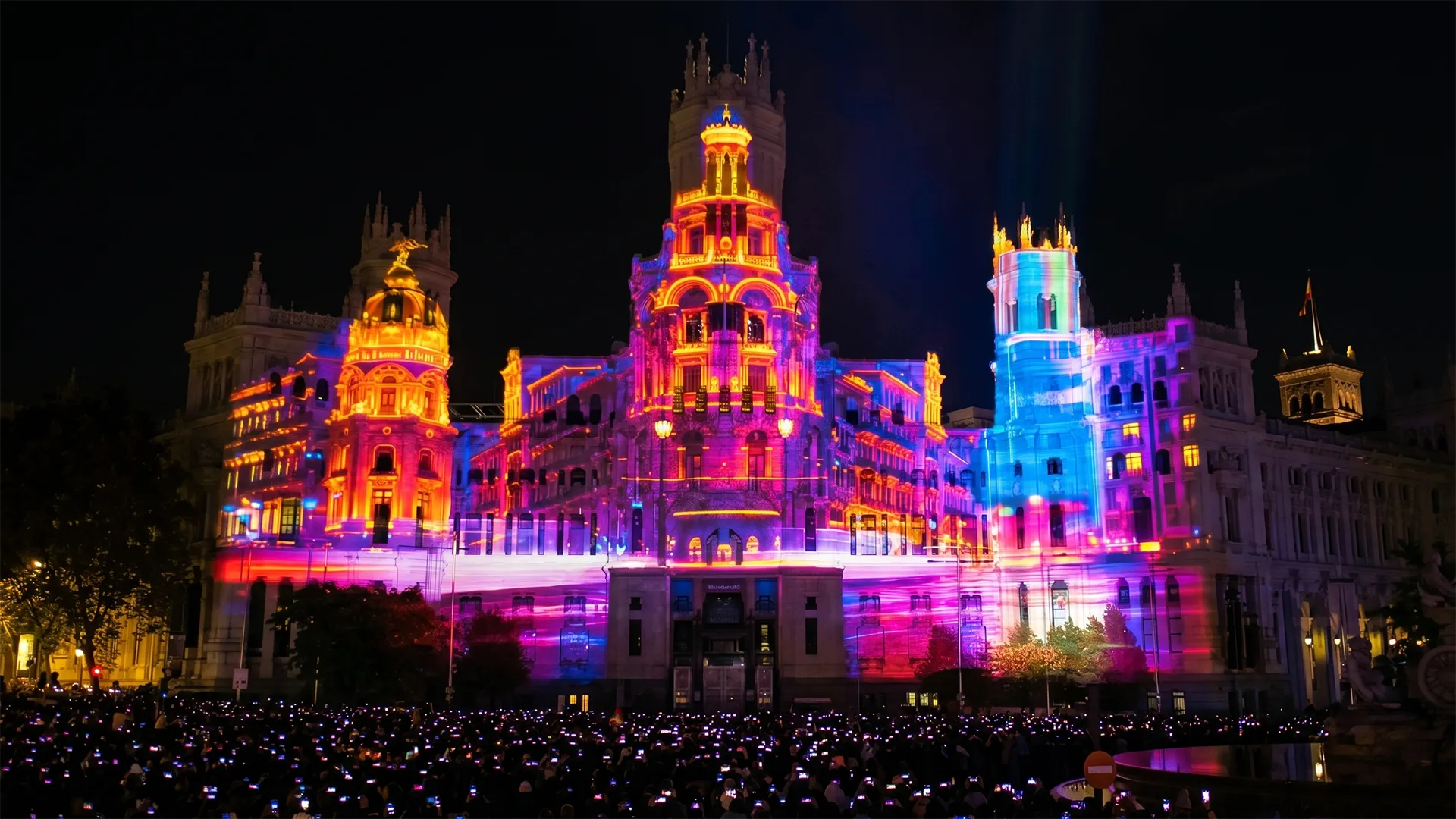 Mapping para el Ayuntamiento de Madrid, Navidad, 2025
