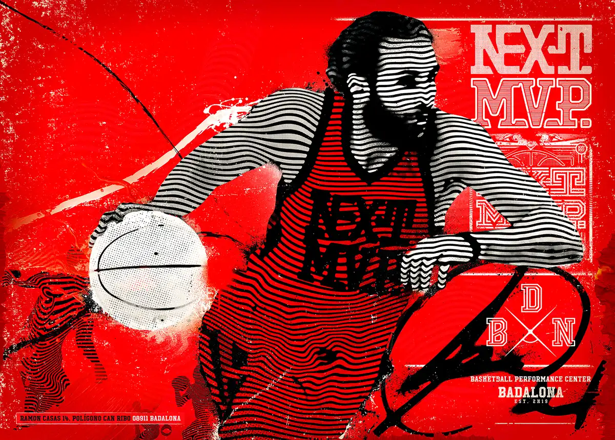 Identidad integral, campaña, interiorismo y pintura mural para Ricky Rubio Next MVP, 2020