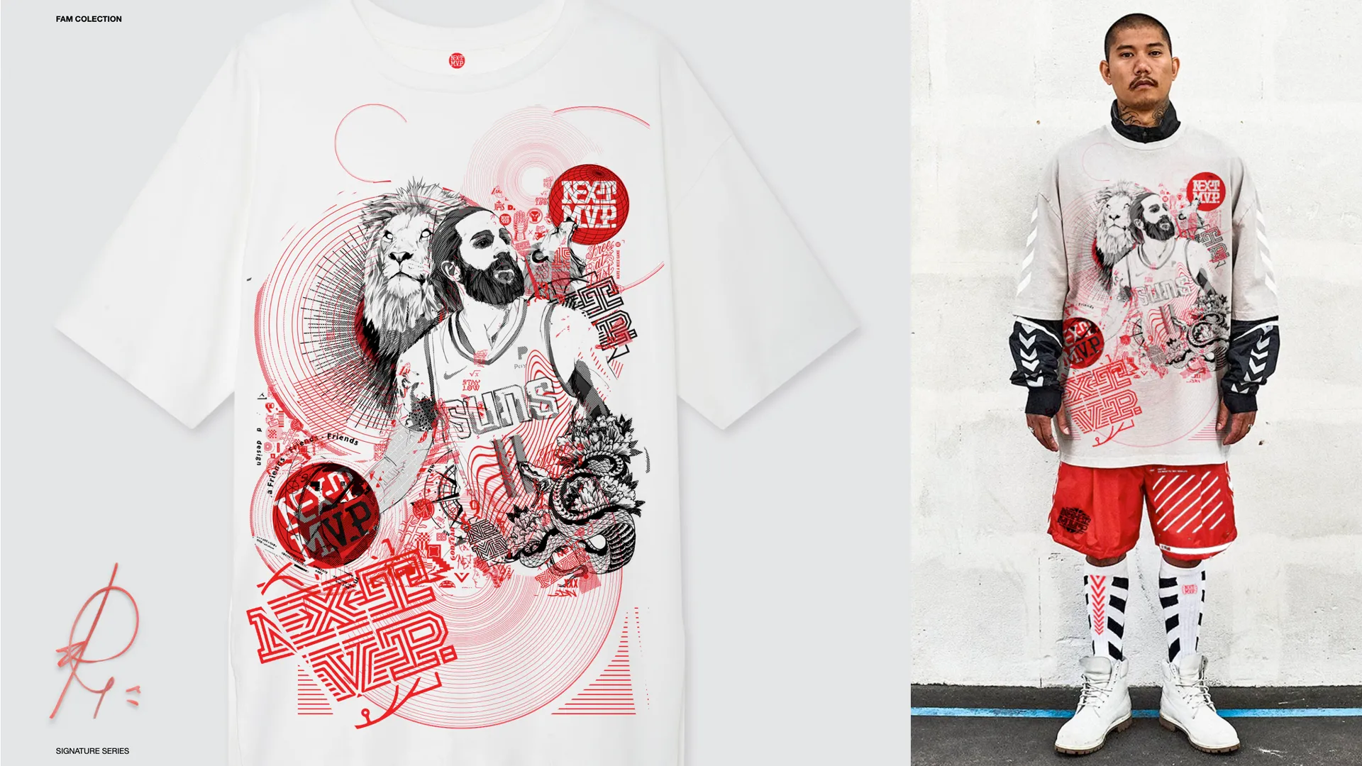 Identidad integral, campaña, interiorismo y pintura mural para Ricky Rubio Next MVP, 2020