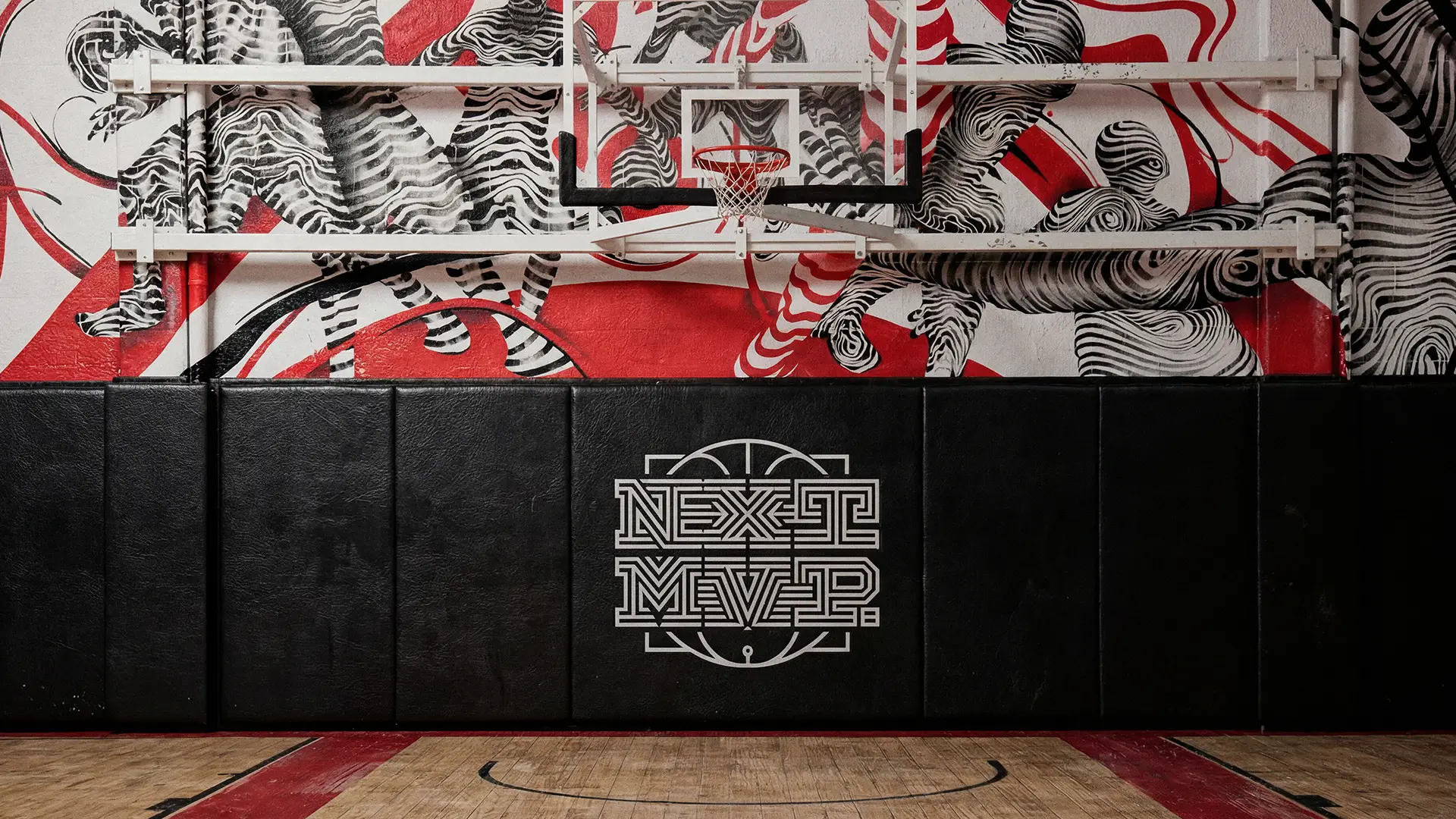 Identidad integral, campaña, interiorismo y pintura mural para Ricky Rubio Next MVP, 2020