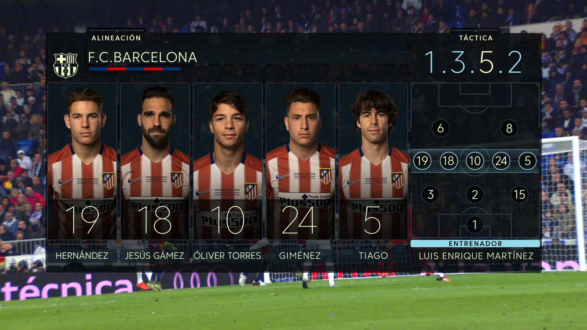 Visuales televisión para LaLiga, Temporada 2016-19, 2016