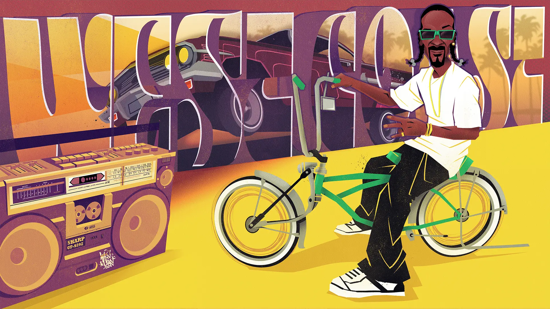 Identidad visual para AUDIBLE Amazon USA, 50 aniversario Hip Hop, 2024