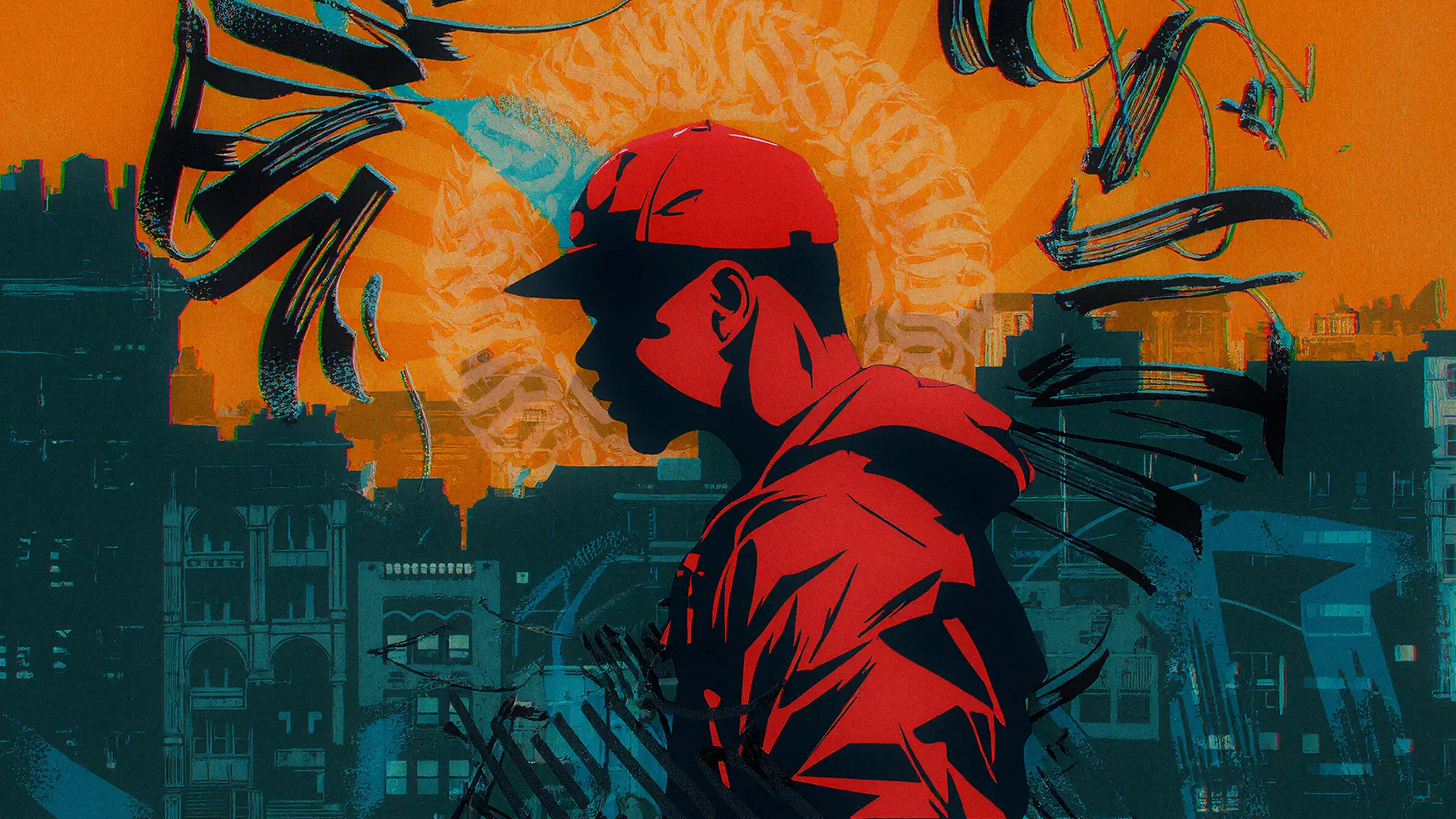 Identidad visual para AUDIBLE Amazon USA, 50 aniversario Hip Hop, 2024