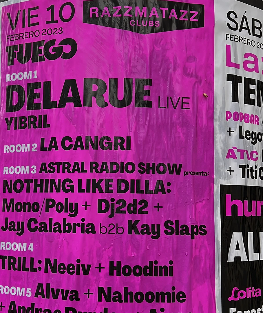 Visuales espectáculo para Razzmatazz Club, J DILLA Tribute, 2023