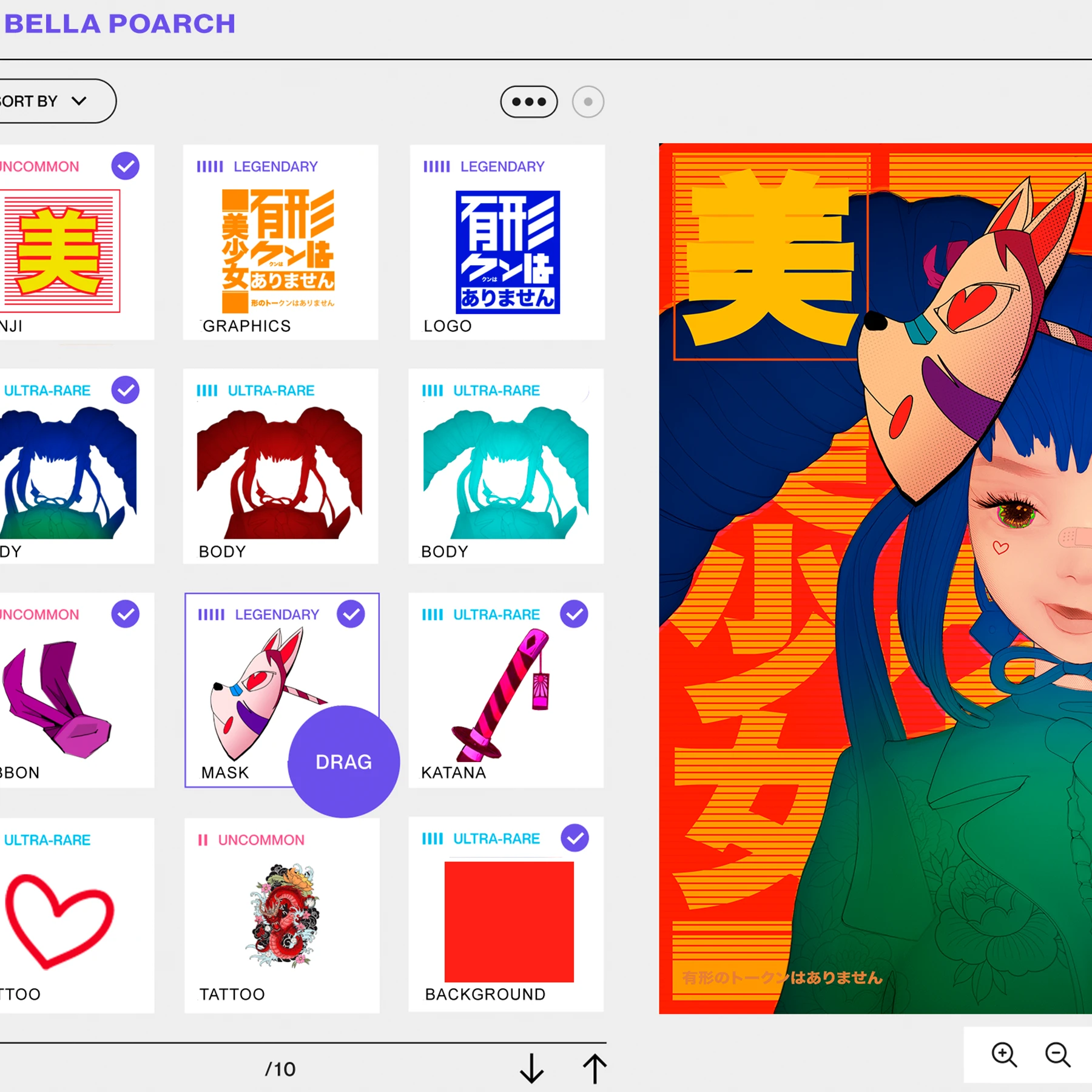 APP para Bella Poarch Editor NFT, 2022