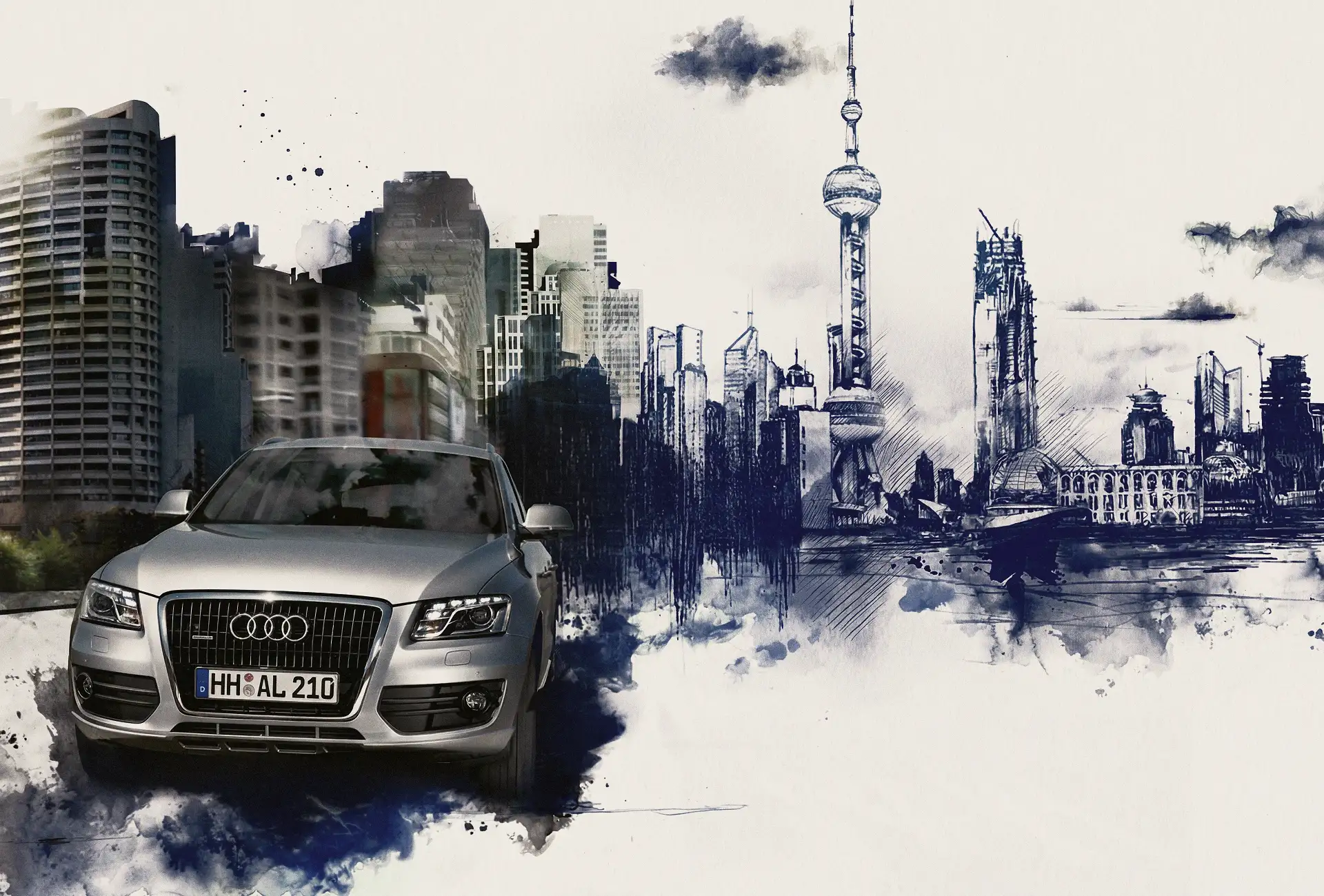 Key Visuals para Audi Q3, 2010