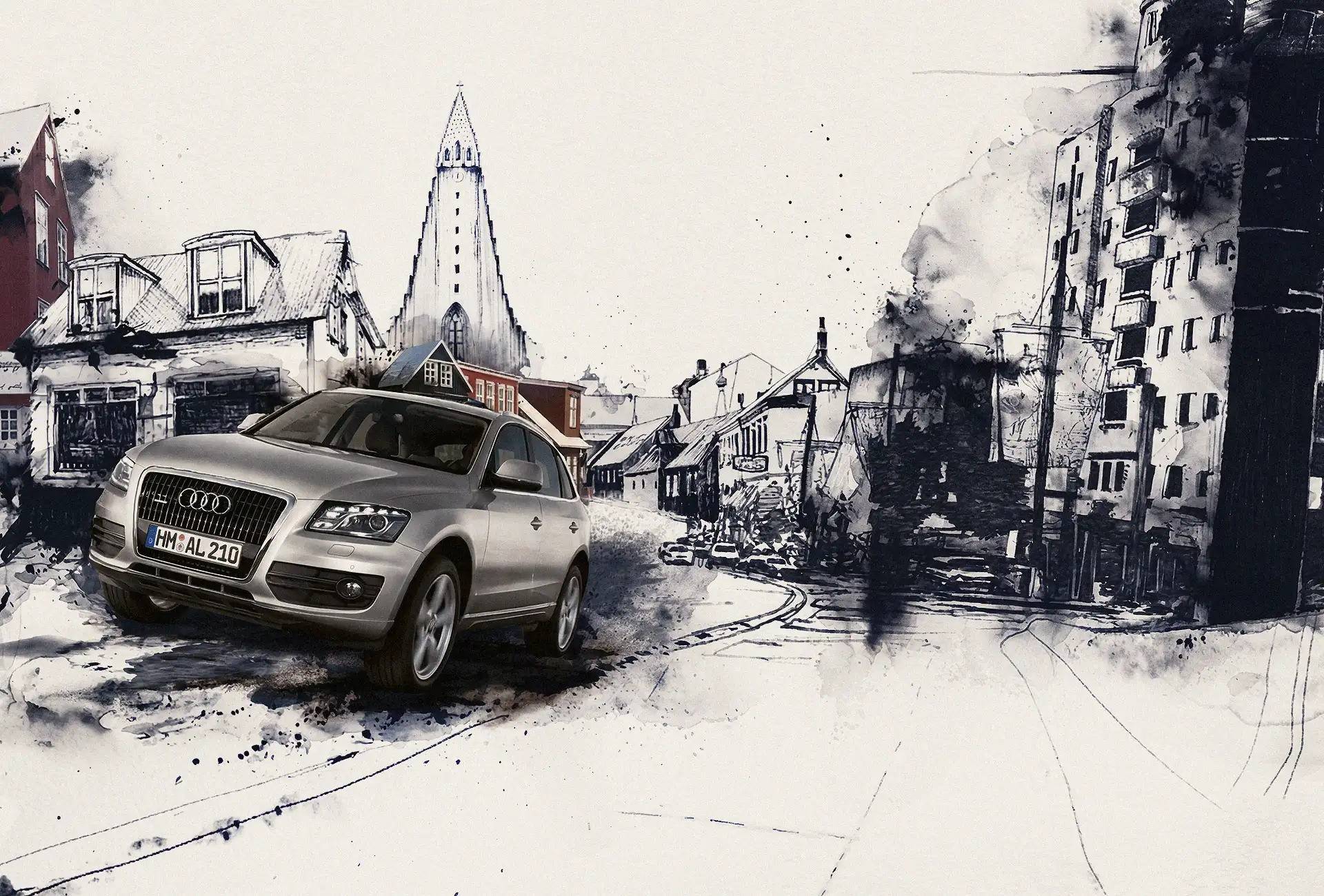 Key Visuals para Audi Q3, 2010