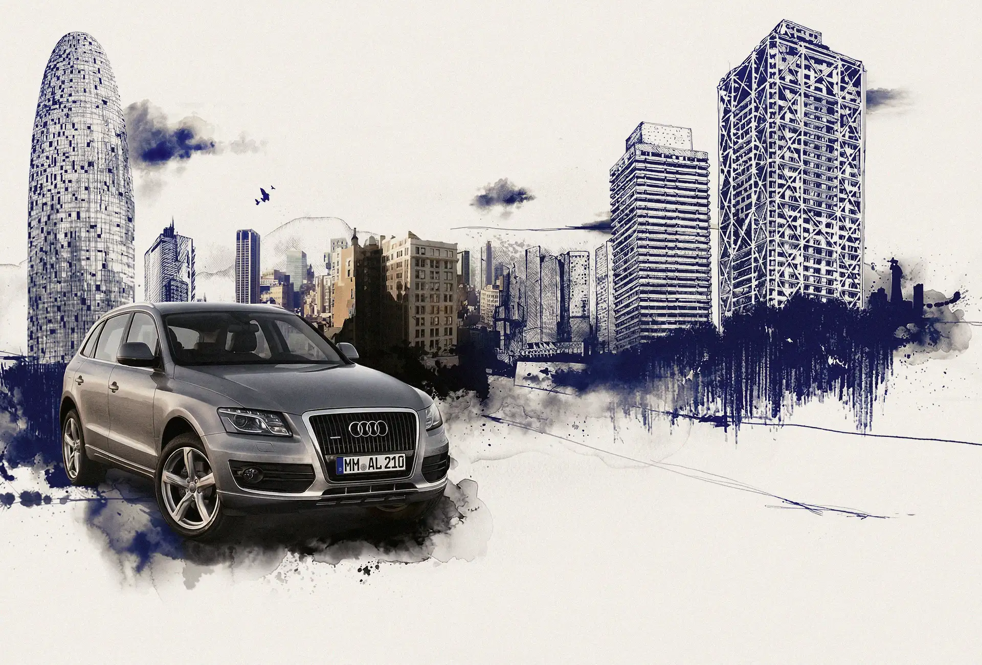 Key Visuals para Audi Q3, 2010