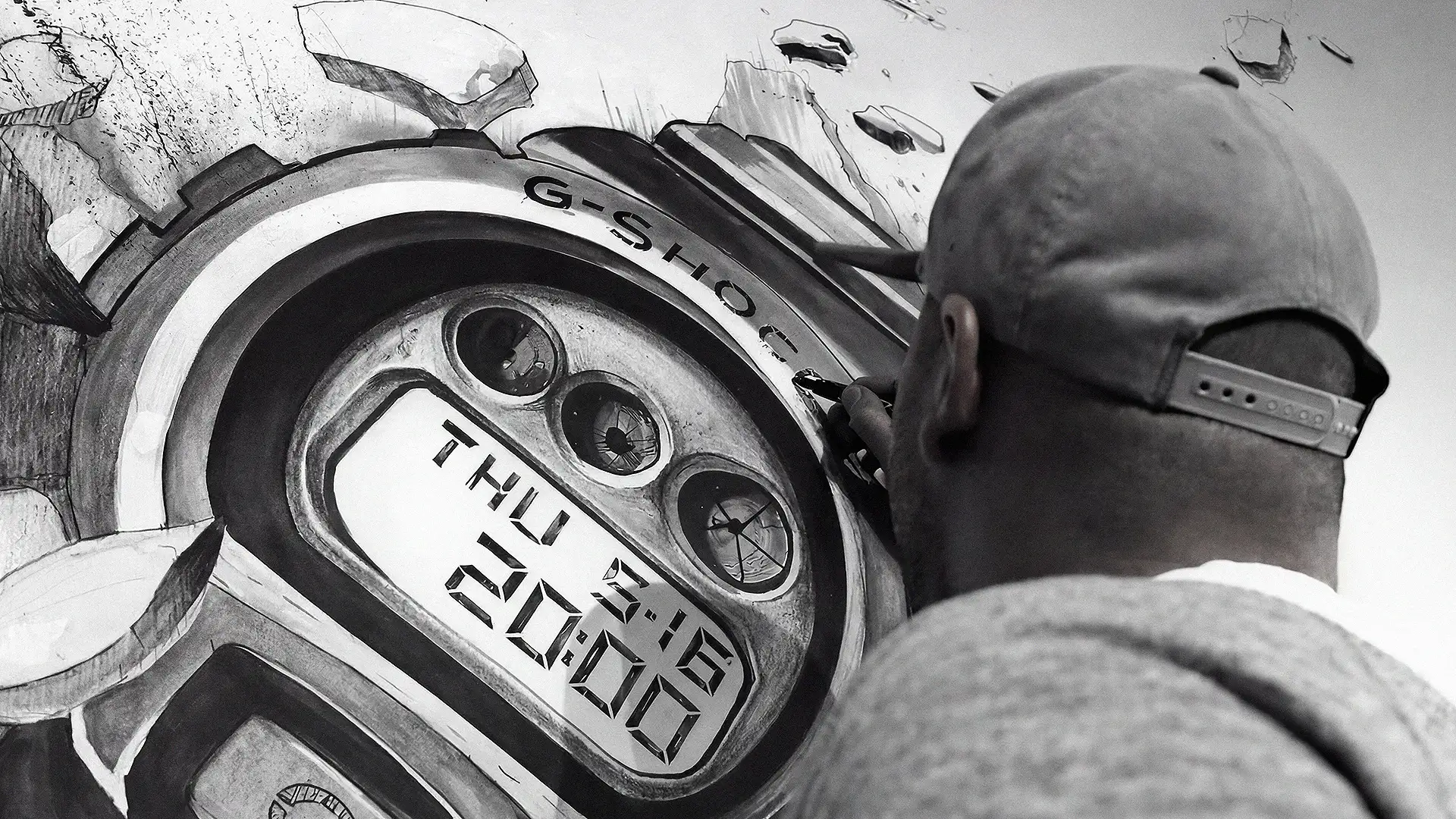 Pintura mural & Interiores para Casio G-Shock, 30 Aniversario, 2013