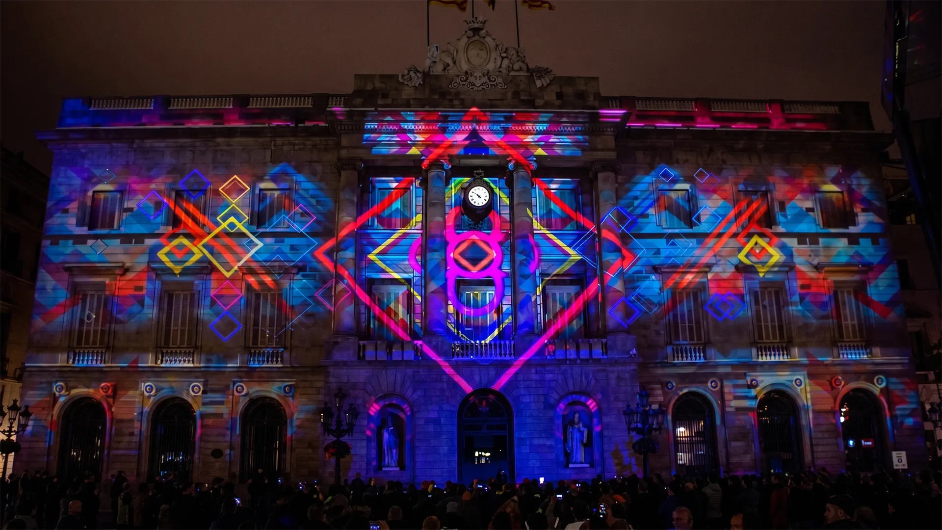 Mapping para Ajuntament de Barcelona, Festes de la Mercè, 2015