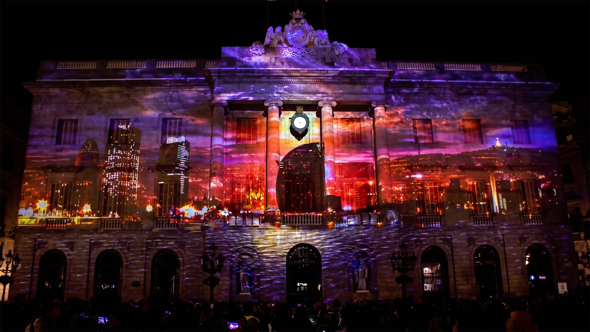 Mapping para Ajuntament de Barcelona, Festes de la Mercè, 2015