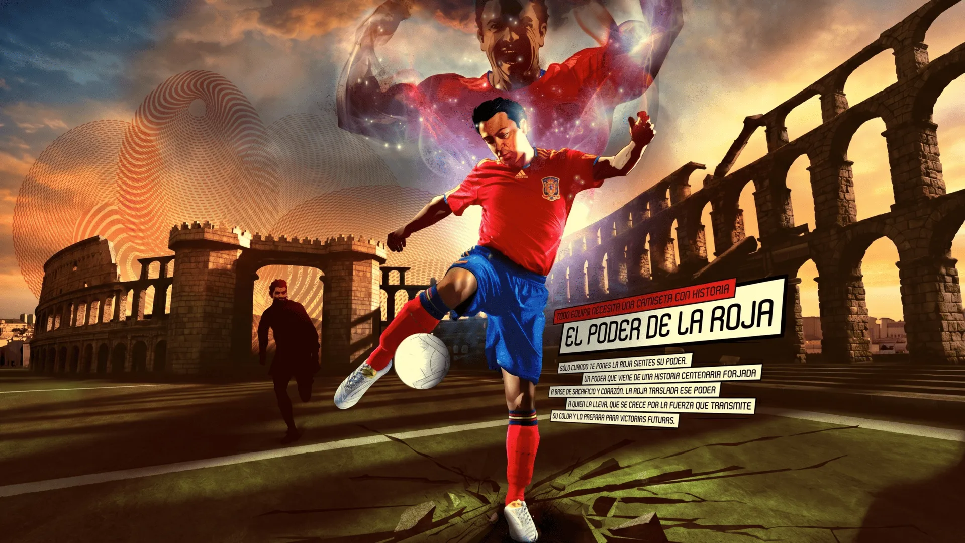 Identidad visual & Ilustración para Adidas, El poder de La Roja, 2010