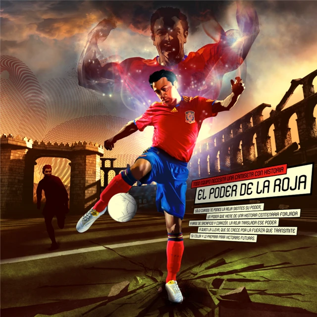 Identidad visual & Ilustración para Adidas, El poder de La Roja, 2010