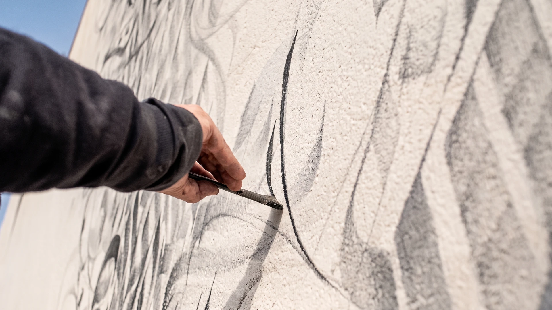 Pintura mural para CORE FESTIVAL, Homenaje Màrius Sampere, 2019