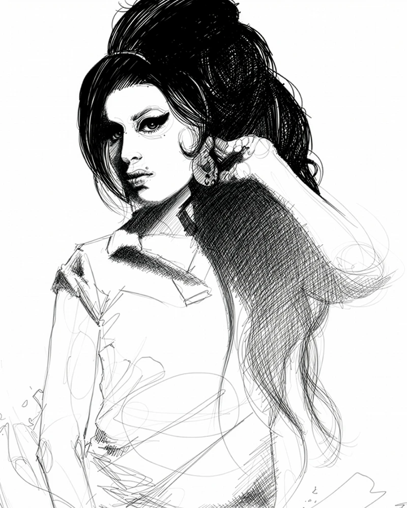 Retrato de Amy Winehouse by INOCUO The Sign, 2011