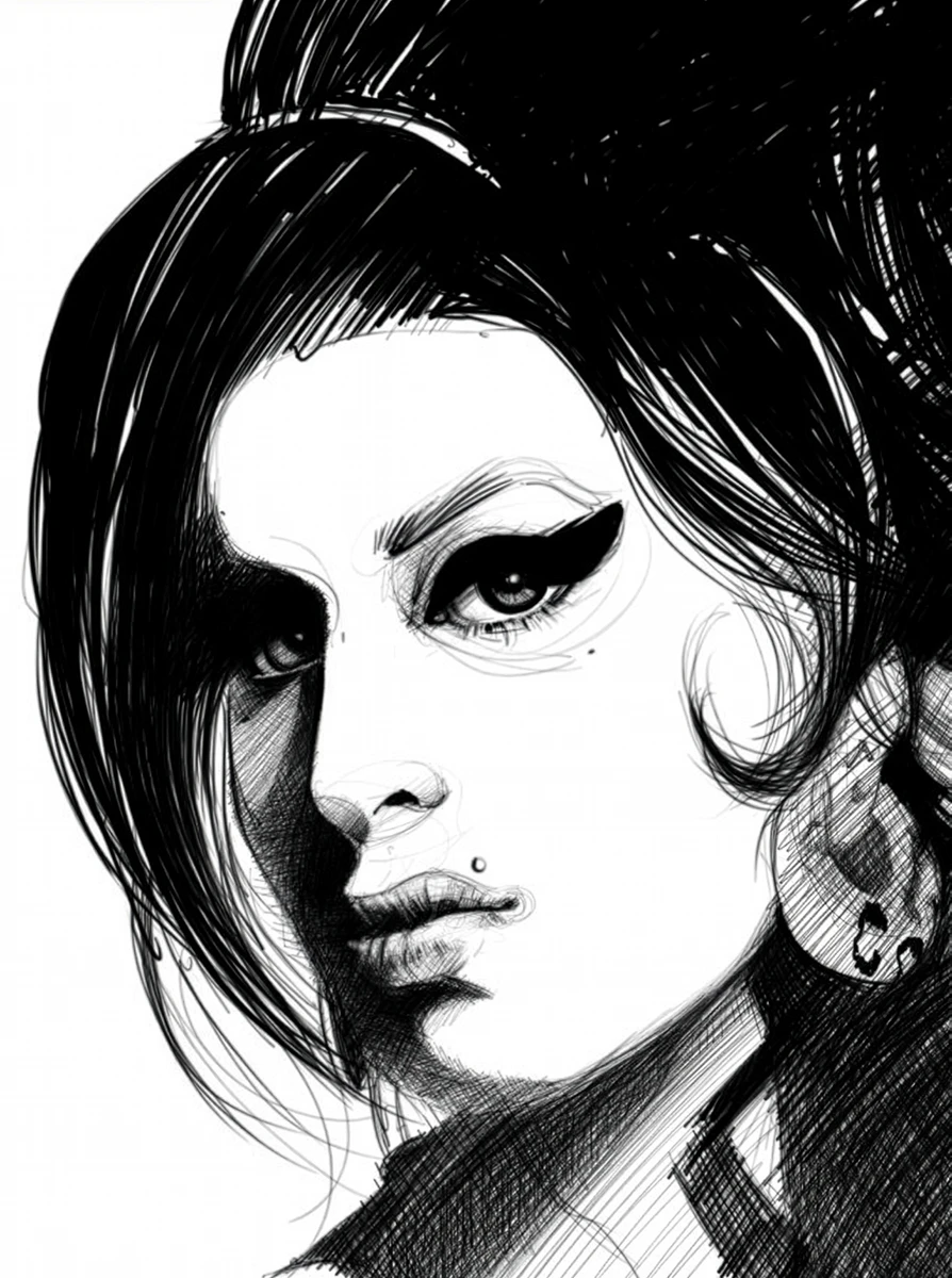 Retrato de Amy Winehouse by INOCUO The Sign, 2011