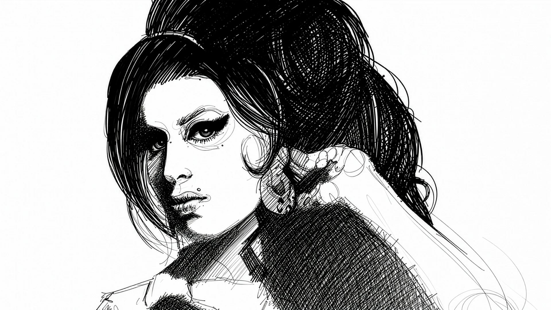 Retrato de Amy Winehouse by INOCUO The Sign, 2011