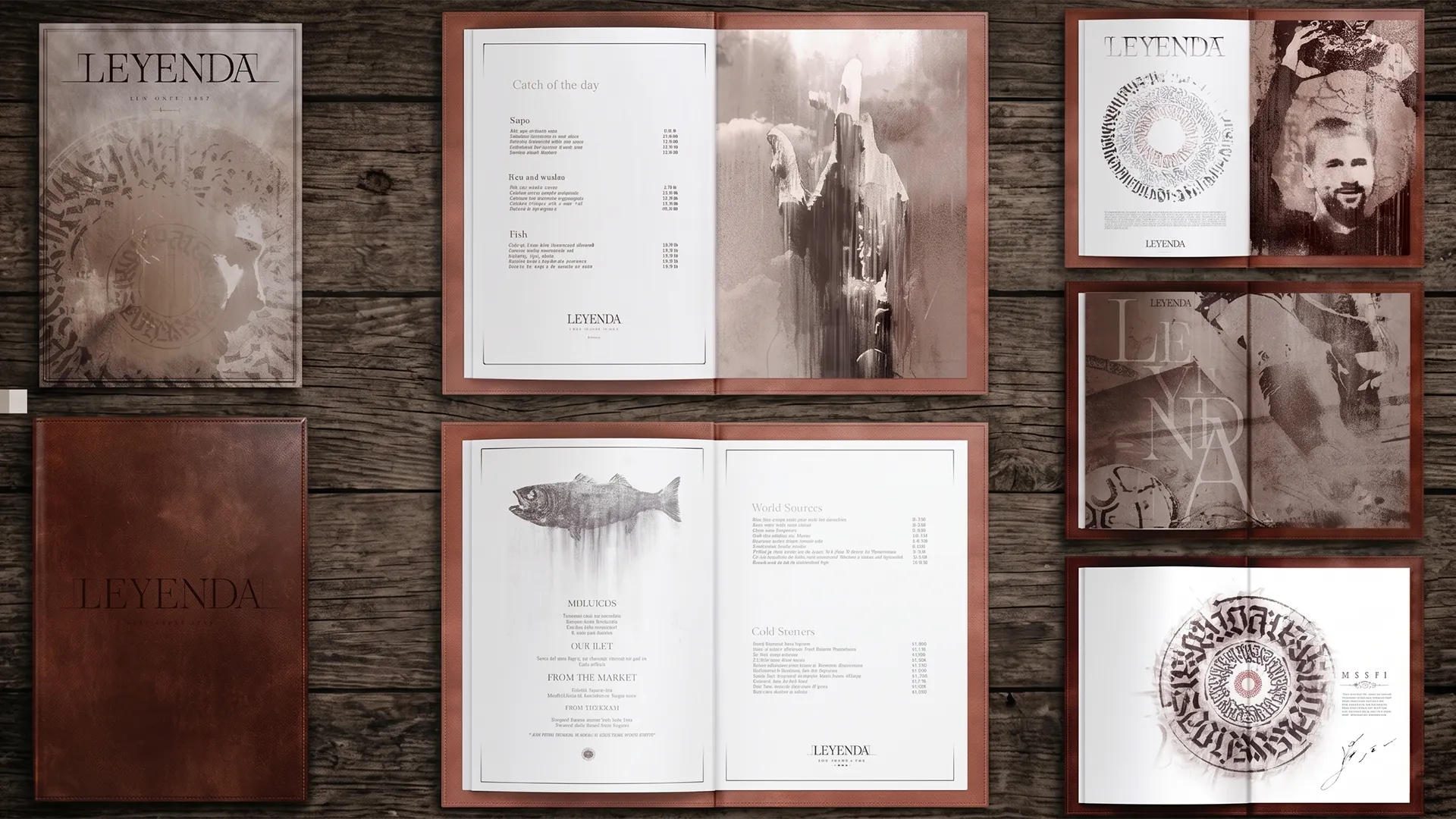 Identidad visual, aplicaciones restauración y diseño de interiores para el restaurante Leyenda de Leo Messi, 2021