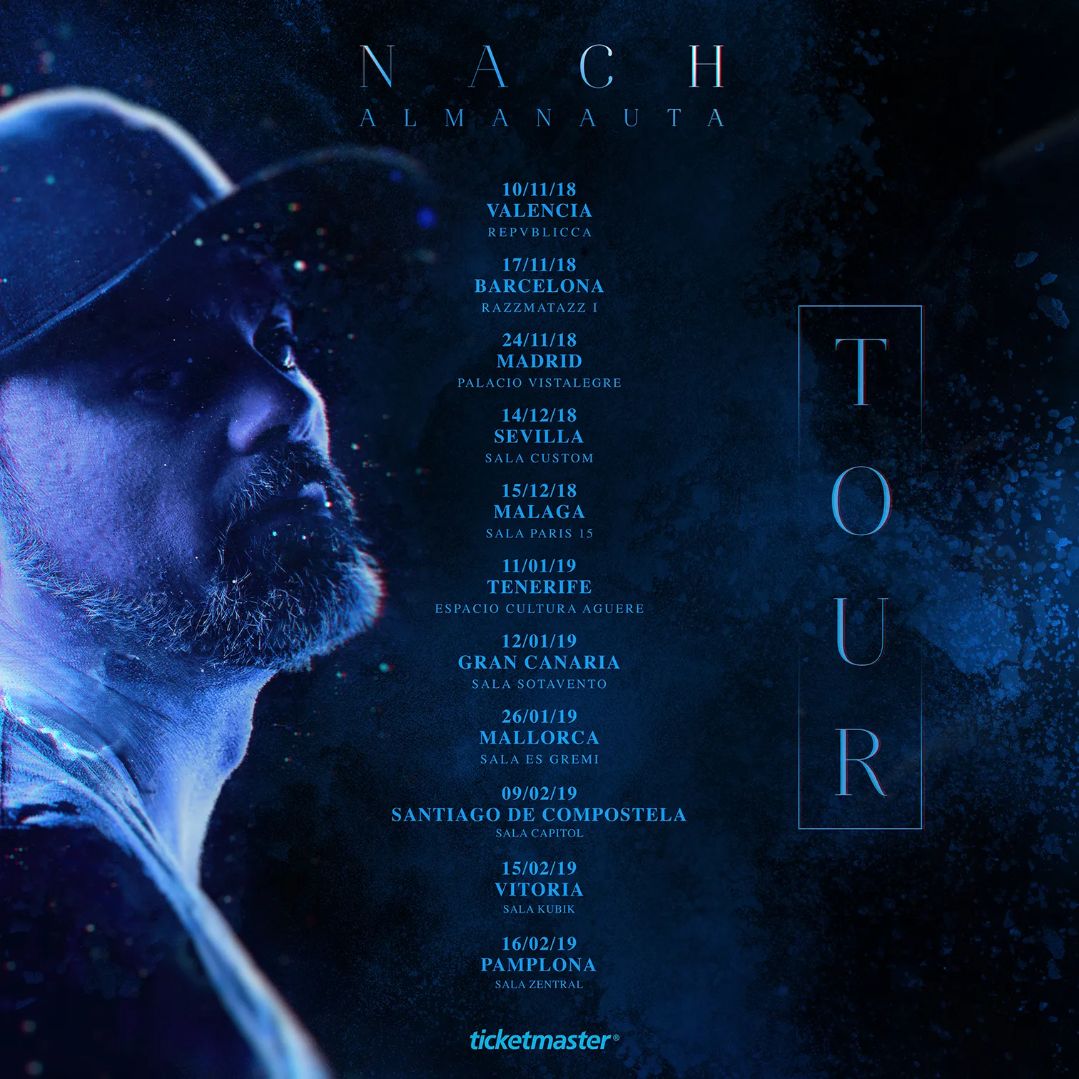 Campaña 360º & Packaging LP para Nach Almanauta (LP + Tour), 2018