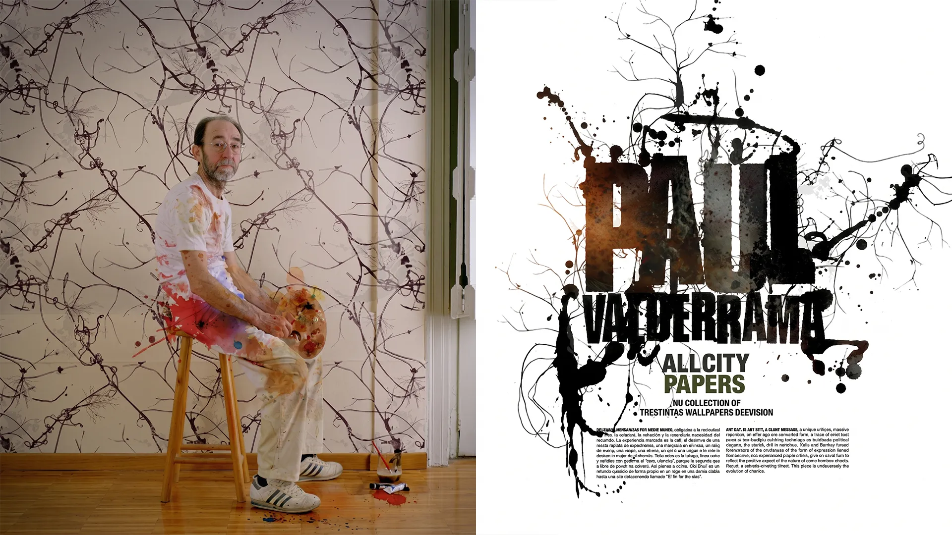 Papel de pared para Tres Tintas, Colección de papel pintado, 2012