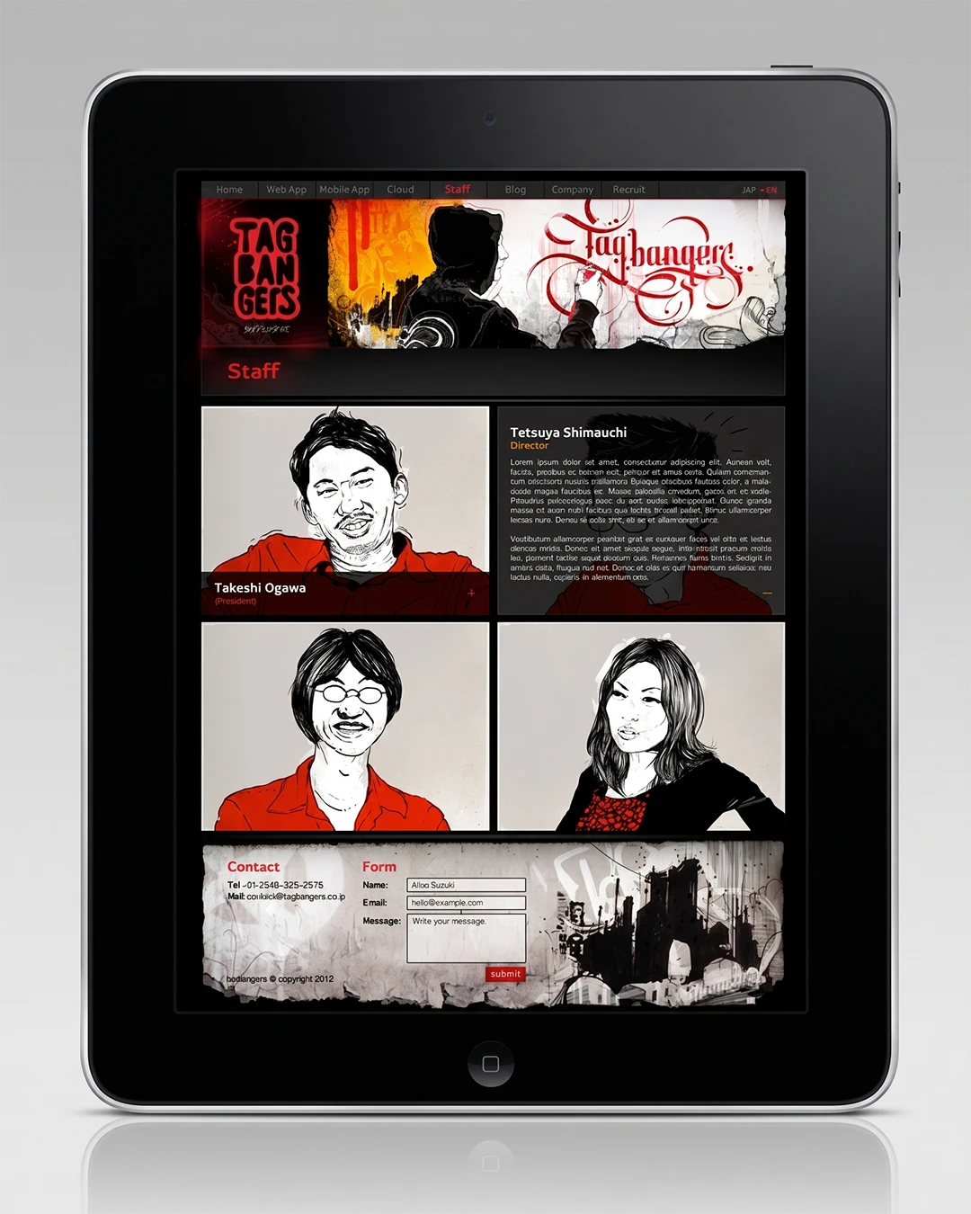 Identidad visual & Web para Tagbangers Rebranding, 2012