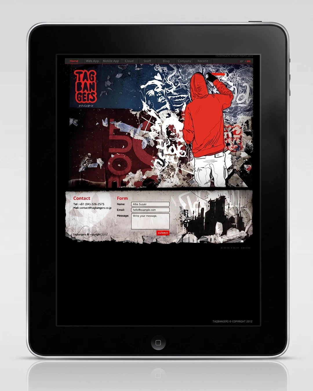 Identidad visual & Web para Tagbangers Rebranding, 2012