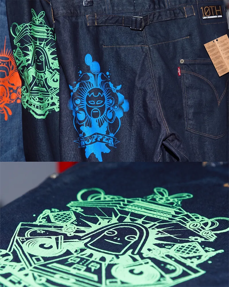 Instalación ilustrada para Levi’s Twisted, 2012