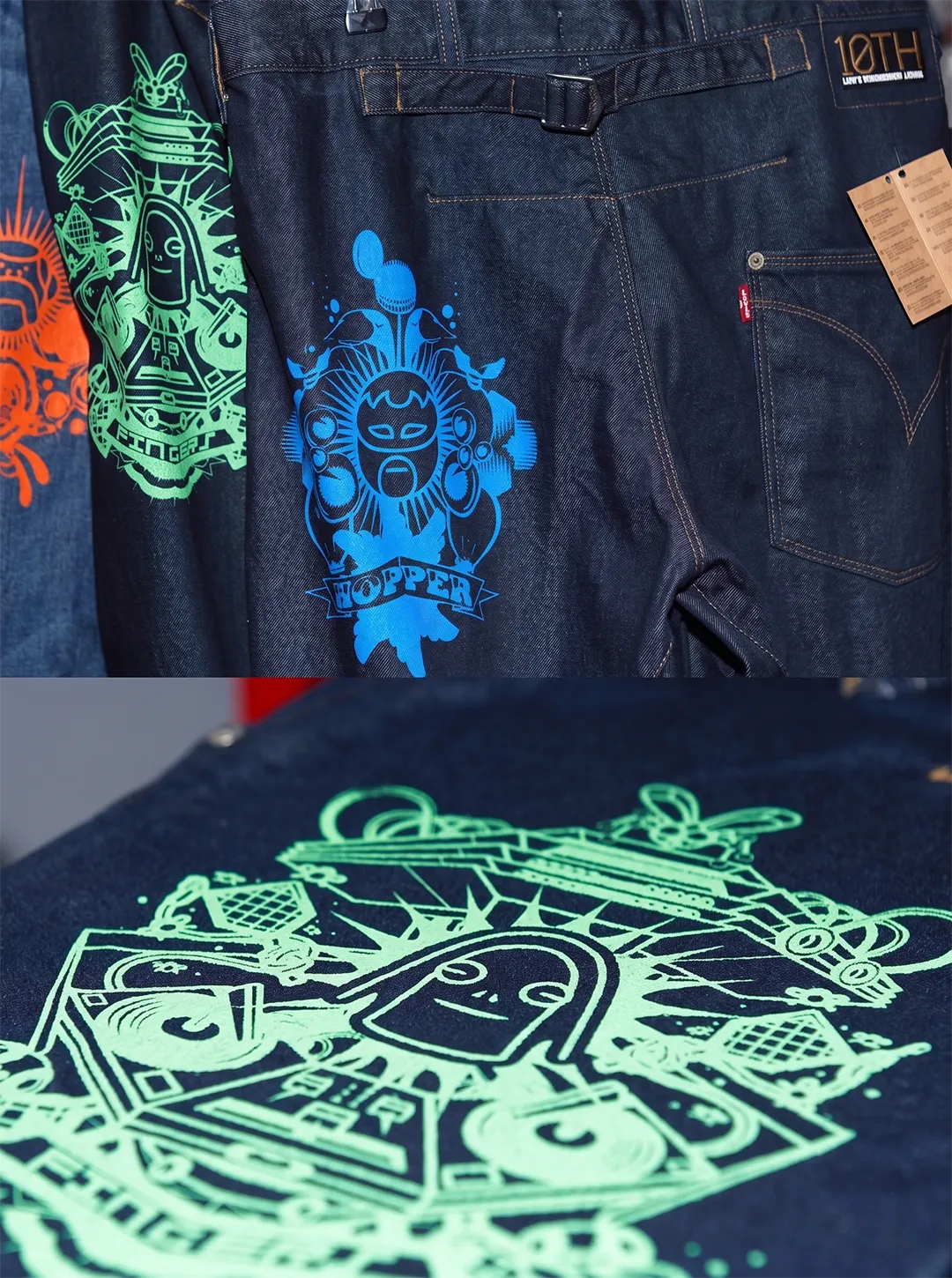 Instalación ilustrada para Levi’s Twisted, 2012
