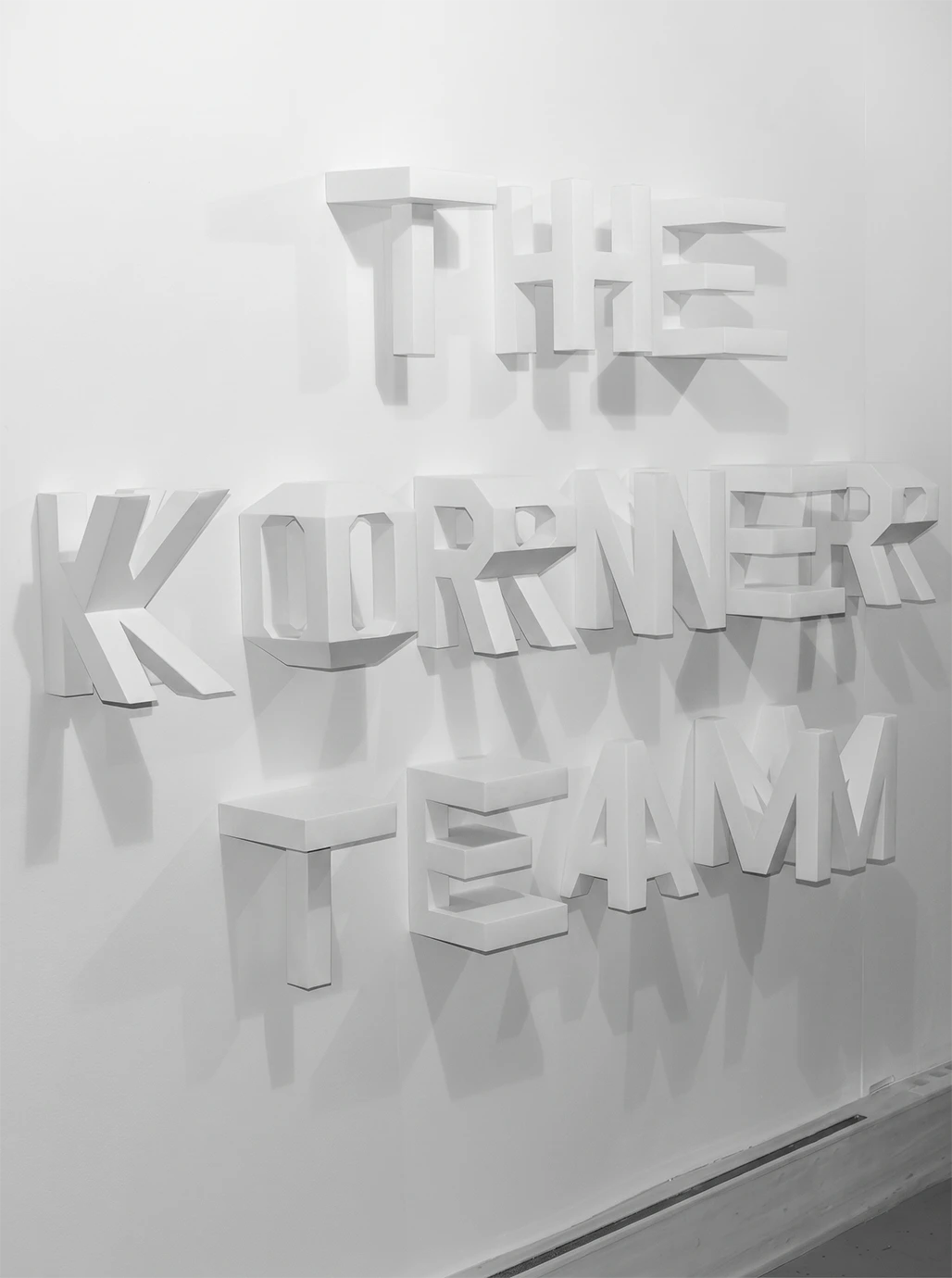 Tipografía 4D para Lo Siento Studio, Exposición Max Gärtner, 2012