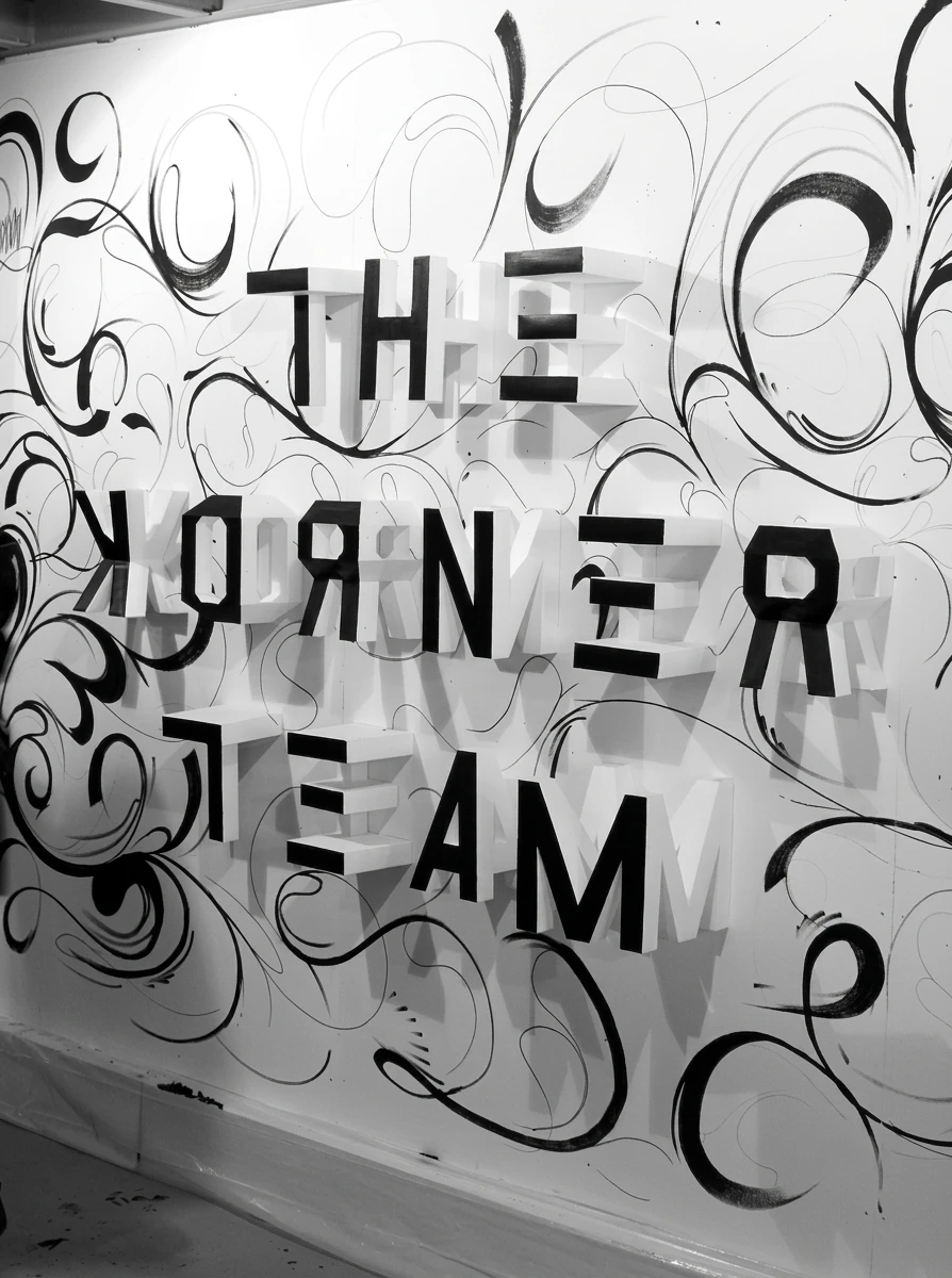 Tipografía 4D para Lo Siento Studio, Exposición Max Gärtner, 2012