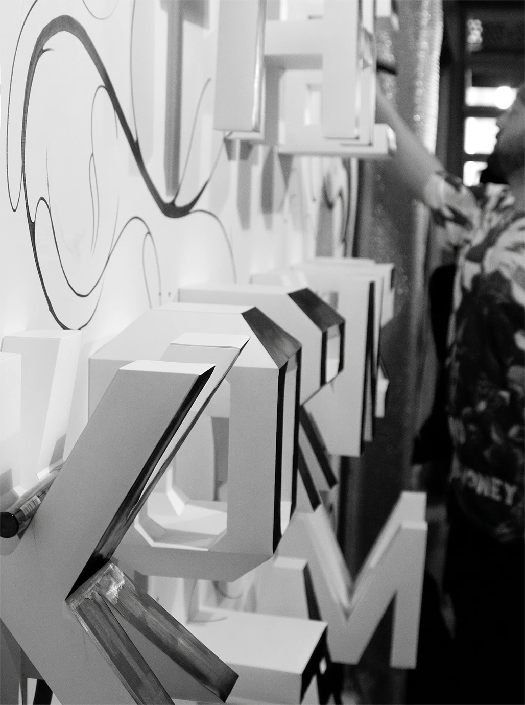 Tipografía 4D para Lo Siento Studio, Exposición Max Gärtner, 2012