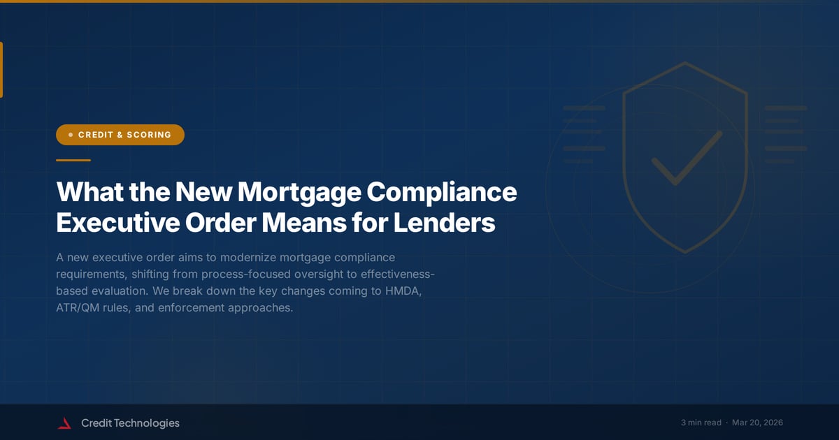 What the New Mortgage Compliance Executive Order Means for Lenders