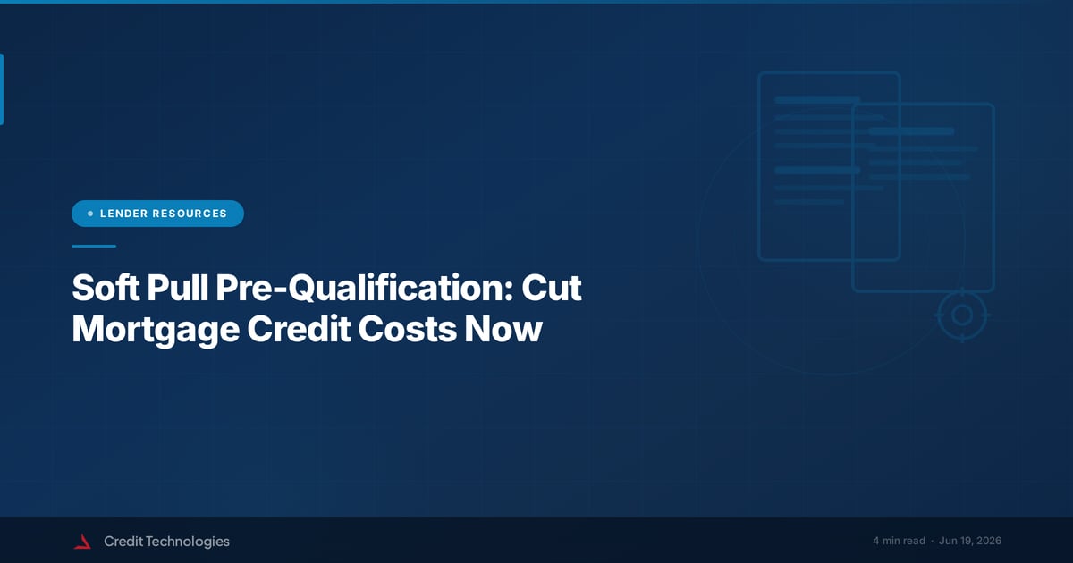 Soft Pull Pre-Qualification: Cut Mortgage Credit Costs Now