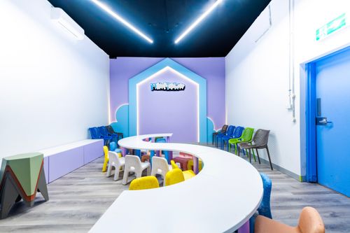 image of a birthday party setup