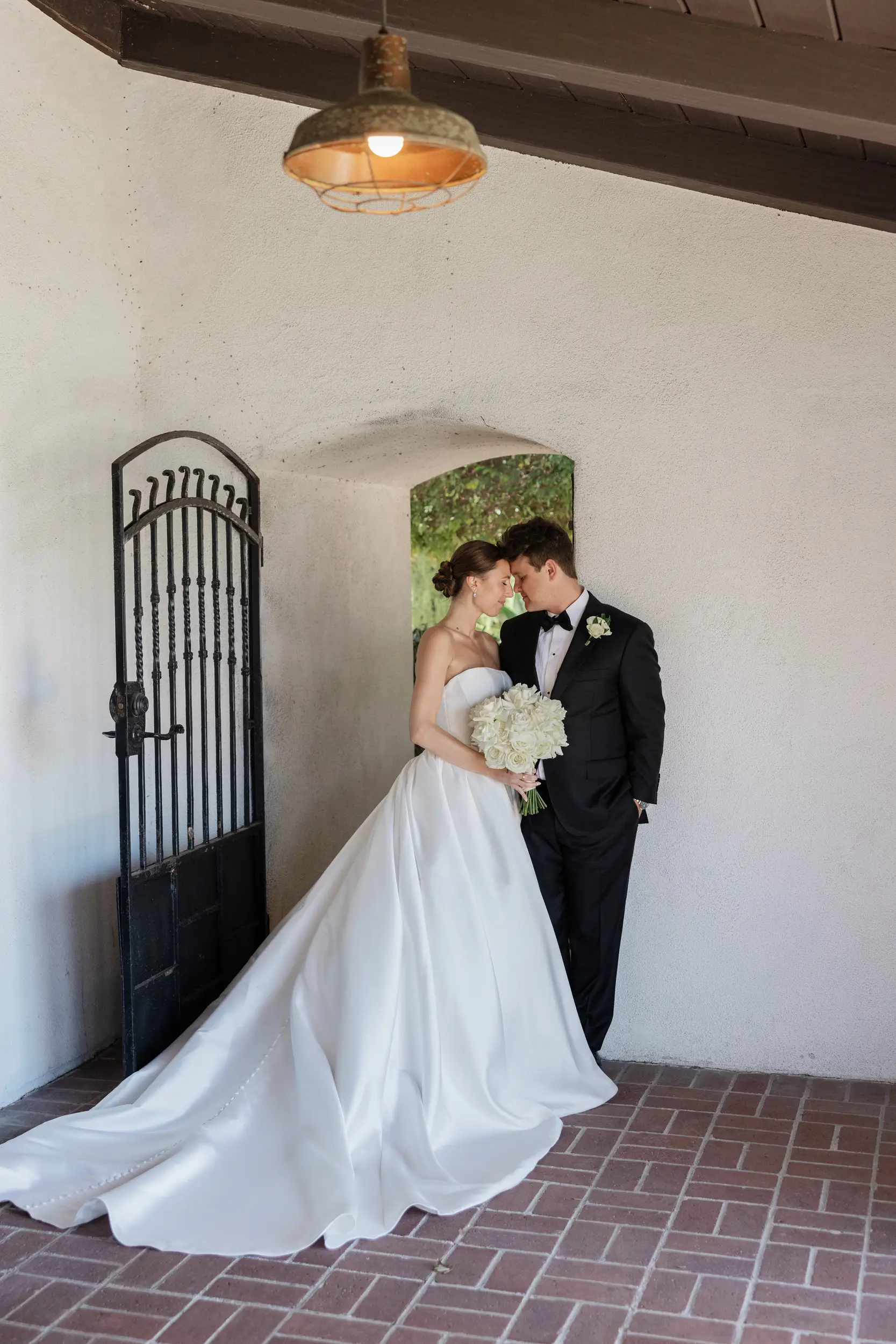 Black and white luxury wedding in Orange County, California