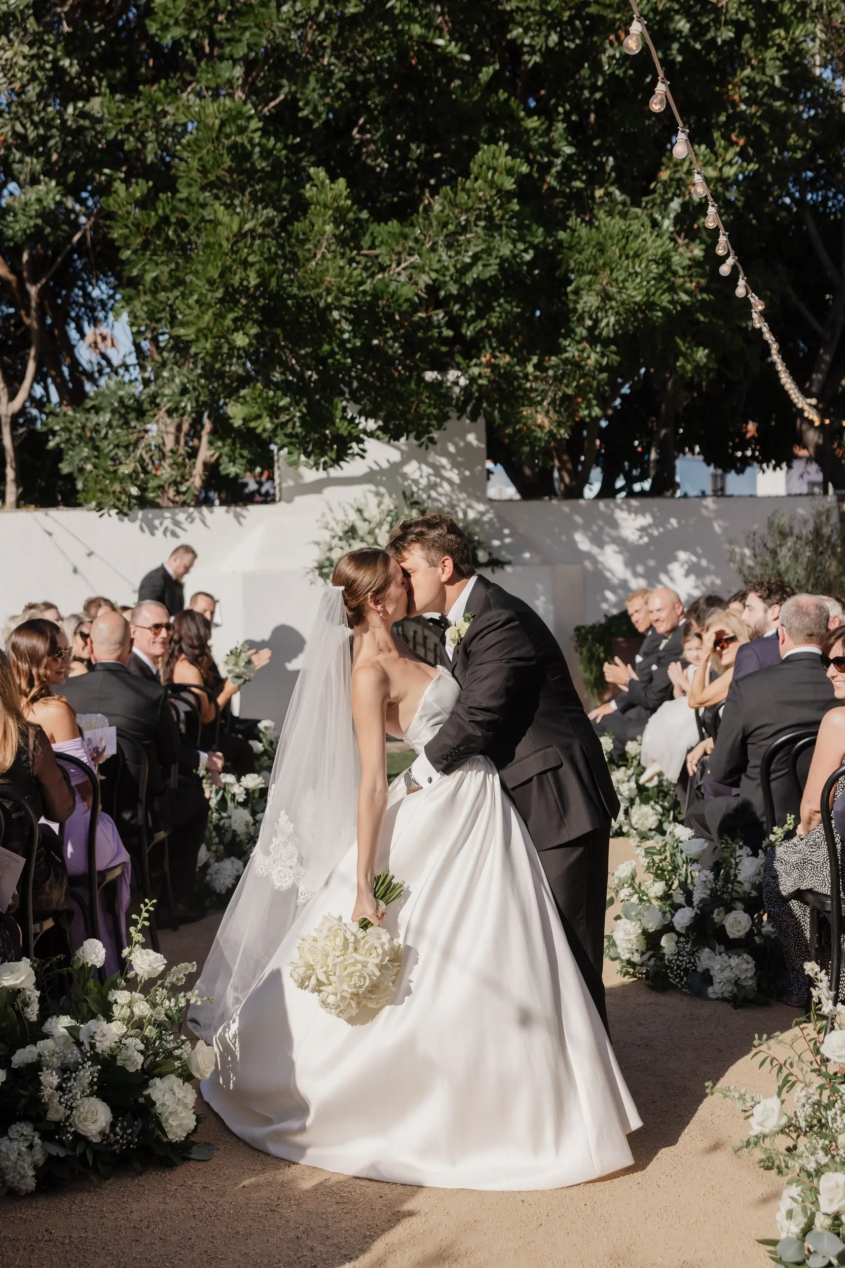 Black and white luxury wedding in Orange County, California