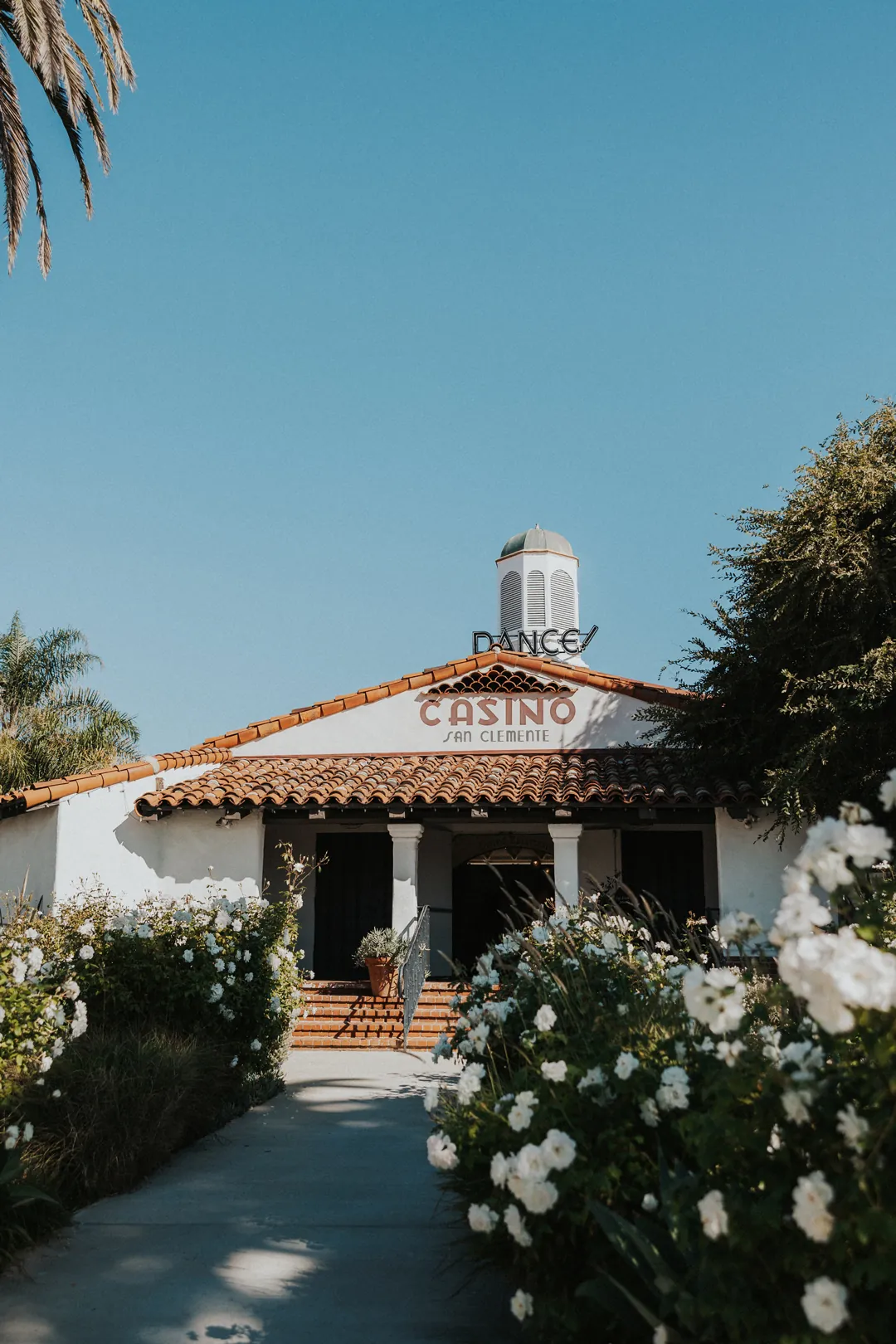 Casino San Clemente beach wedding venue.