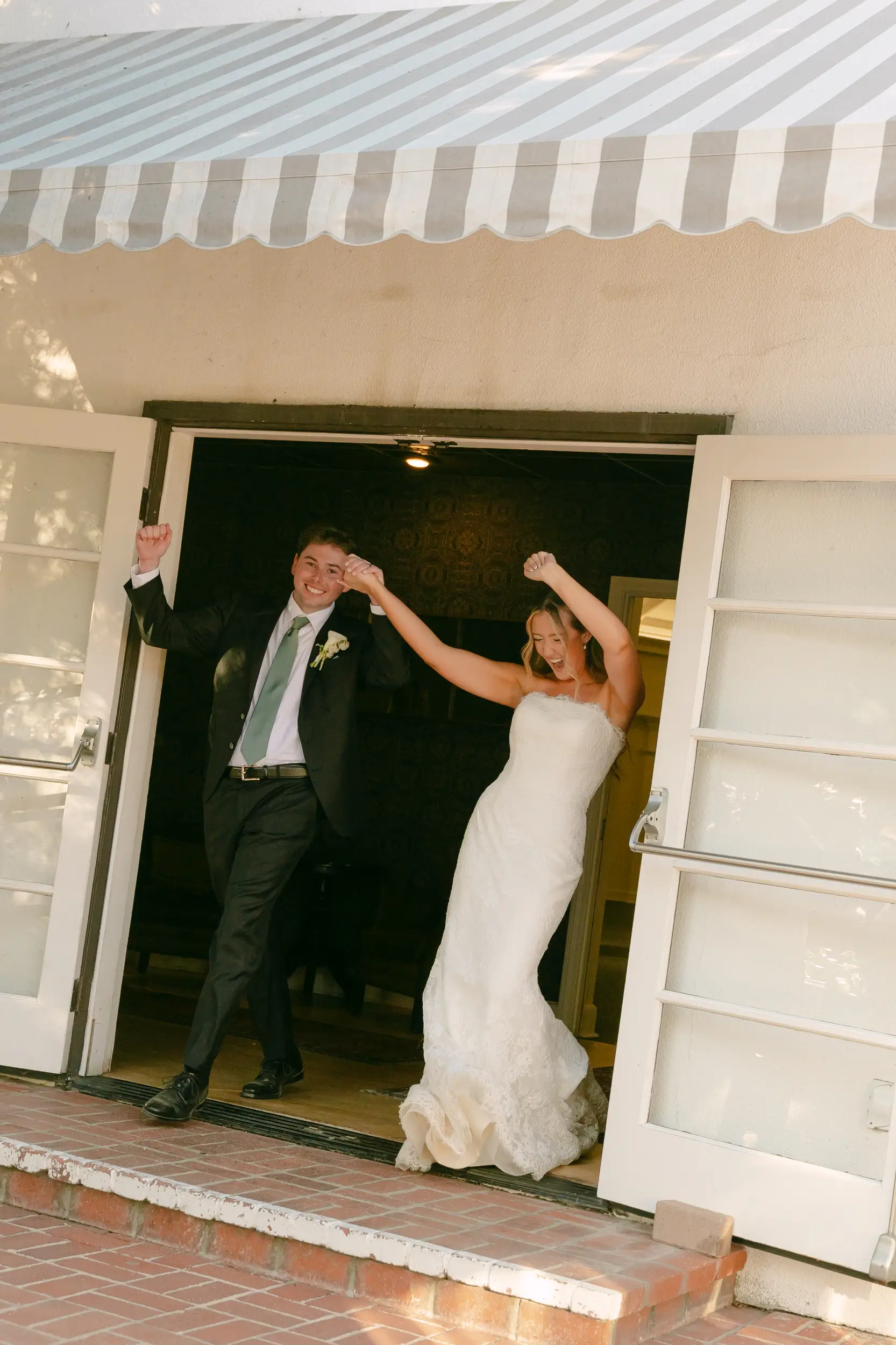 Burgundy and Chartreuse Wedding