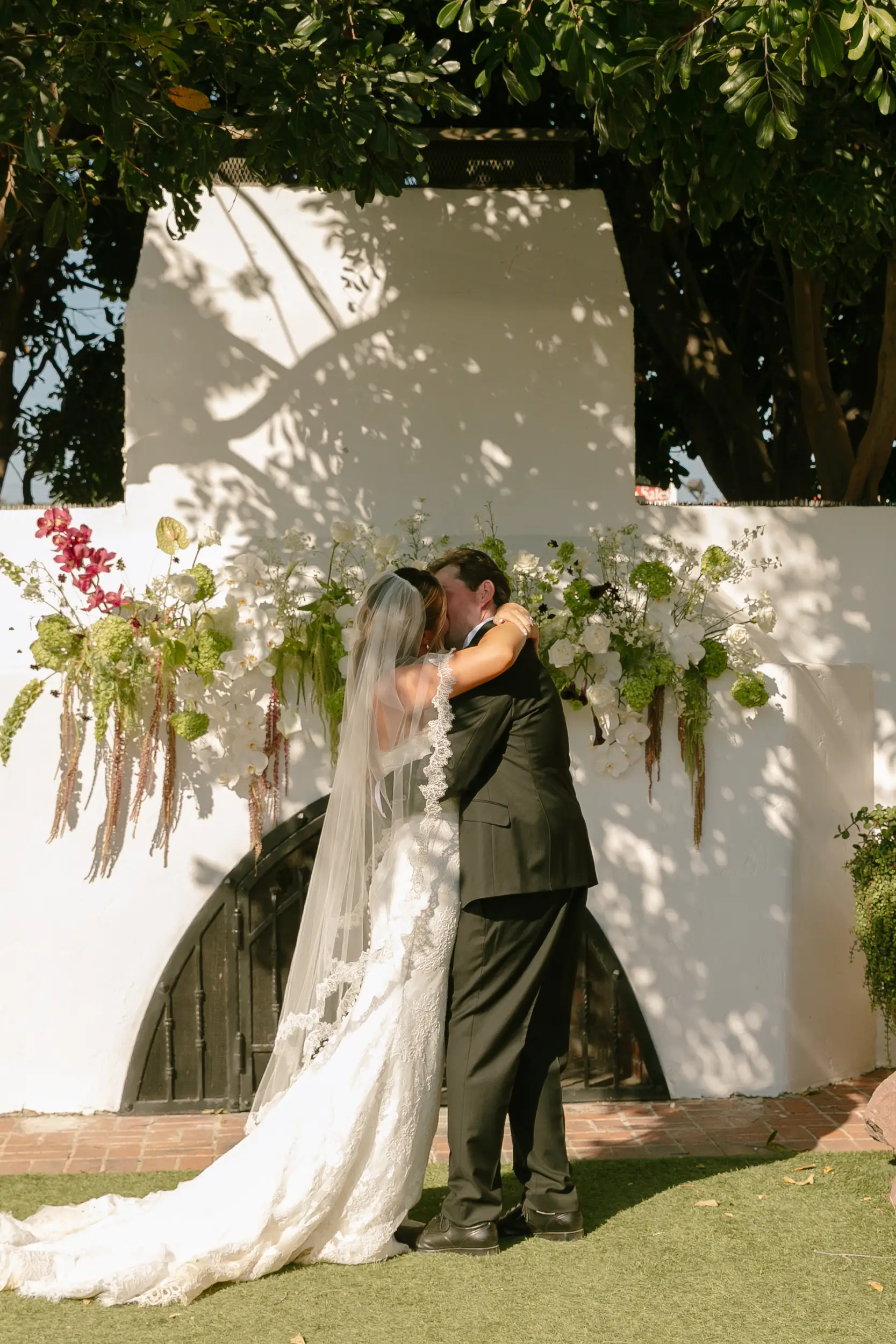 Burgundy and Chartreuse Wedding
