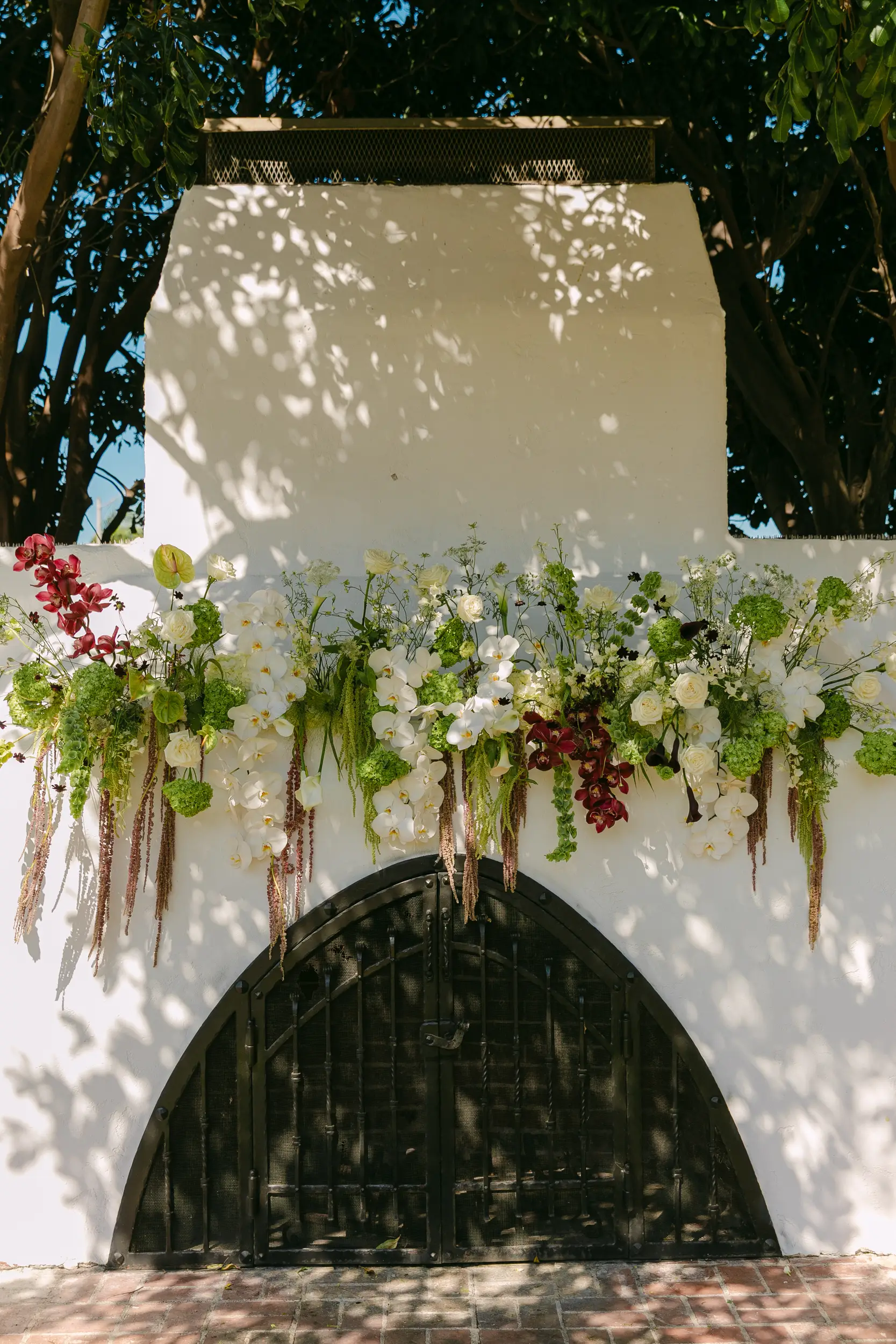 Burgundy and Chartreuse Wedding