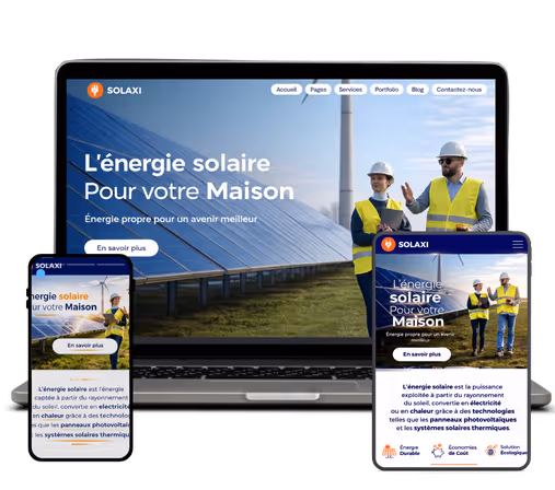 une maquette de site internet