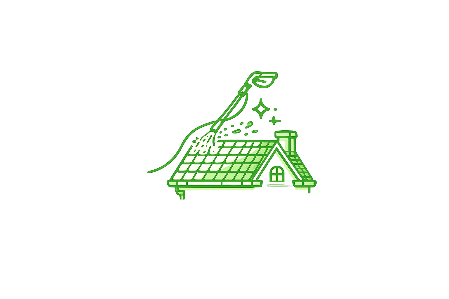 Tagrens fjerner alger og mos fra tag