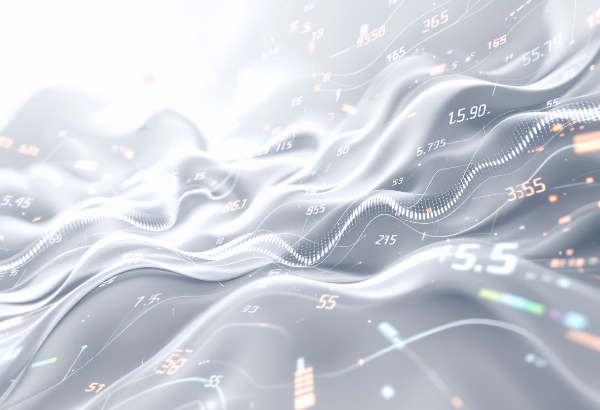 [background image] image of stock market ticker in motion (for a fintech company)