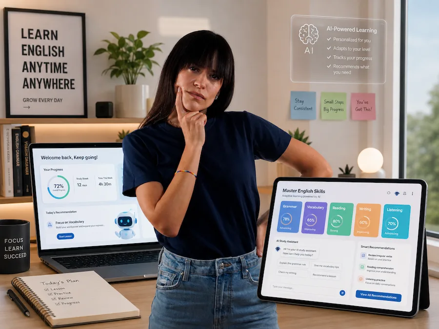 Piattaforma NOD AI per studiare inglese online quando e dove vuoi