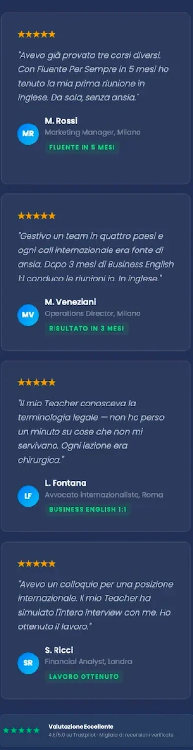 Recensioni eccellenti da TrustPilot