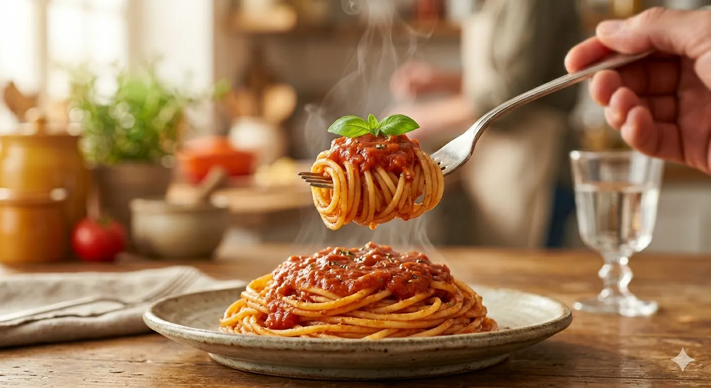 Wind turbine blades against a landscape.