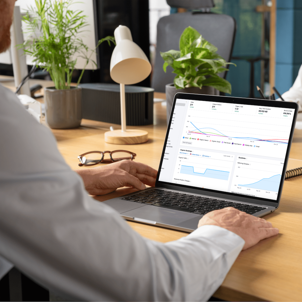 Man working on computer