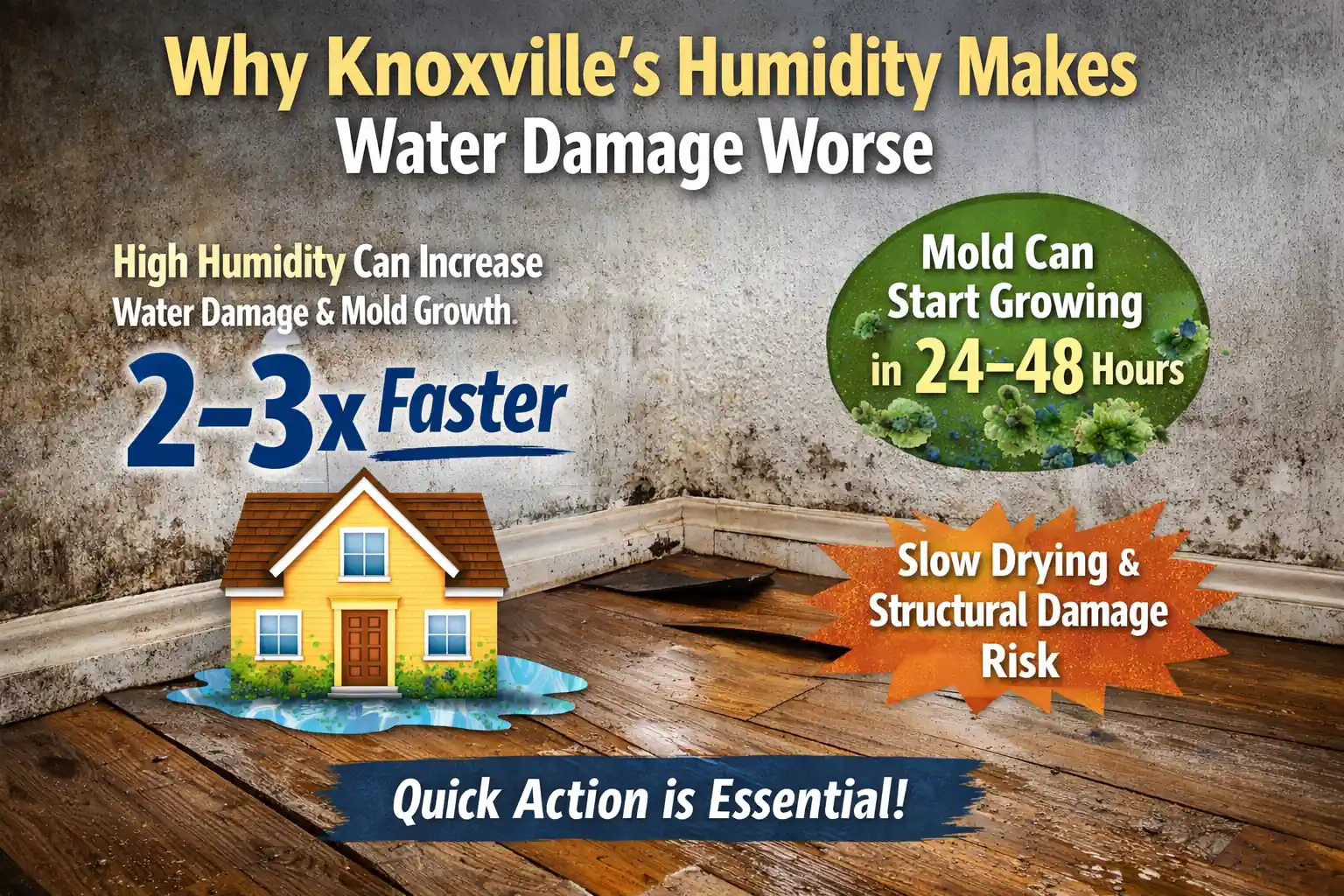 Why Knoxville's Humidity Makes Water Damage Worse Than Homeowners Expect