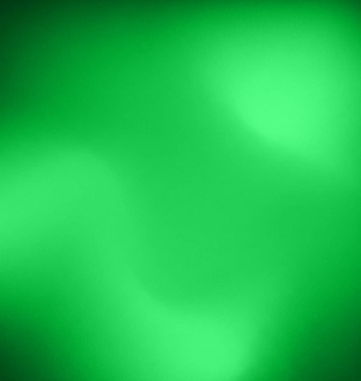 Abstract green background with soft blurred circular light patterns.